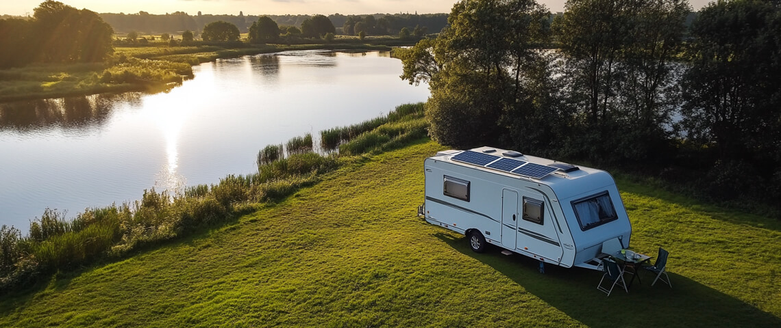 Zonnepaneel caravan